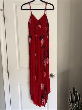 Free People Red Maxi Dress M